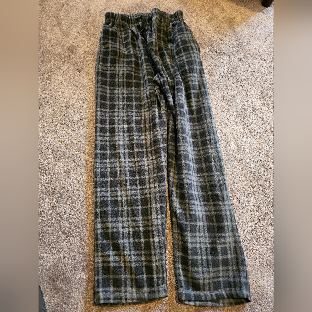 Nevada plaid fleece pajama pants